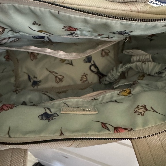 Lug Dory Medium Matte Luxe Crossbody Tote Handles Pebble Rainbow Stitch - Picture 13 of 16